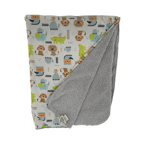 Chick Pea Baby Blanket Jungle Friends Sherpa Lion Tiger Elephant Owl Turtle
